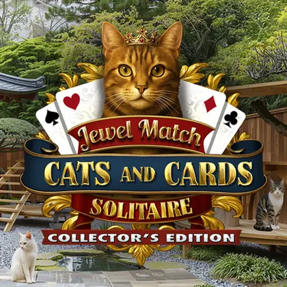 Play Jewel Match Solitaire Cats and Cards